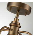 Quintiesse Lampa wisząca / Półplafon Triocent - 1 źródło światła - Naturalny mosiądz IP44 Elstead Lighting QN-TRIOCENT-