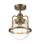 Loft pendant lamps - Quintiesse Triocent Pendant Lamp / Semi-Plaf - 1 light source - Natural brass IP44 Elstead Lighting QN-TRIOCENT-. - product 9