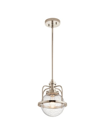 Quintiesse Triocent Pendant Lamp / Semi-Plaf - 1 light source - Polished Nickel IP44 Elstead Lighting QN-TRIOCENT-P