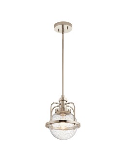 Quintiesse Lampa wisząca / Półplafon Triocent - 1 źródło światła - Polerowany nikiel IP44 Elstead Lighting QN-TRIOCENT-P