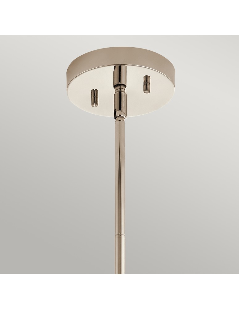 Loft pendant lamps - Quintiesse Triocent Pendant Lamp / Semi-Plaf - 1 light source - Polished Nickel IP44 Elstead Lighting QN-TRIOCENT-P - product kolory-swiatla.pl 2