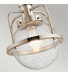 Loft pendant lamps - Quintiesse Triocent Pendant Lamp / Semi-Plaf - 1 light source - Polished Nickel IP44 Elstead Lighting QN-TRIOCENT-P - product 4