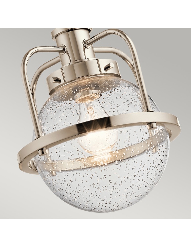 Loft pendant lamps - Quintiesse Triocent Pendant Lamp / Semi-Plaf - 1 light source - Polished Nickel IP44 Elstead Lighting QN-TRIOCENT-P - product kolory-swiatla.pl 4
