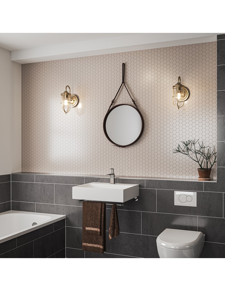 Bathroom wall lamps - Quintiesse Urban Restoration wall lamp - 1 light source IP44 Elstead Lighting QN-URBANREST1 - product kolory-swiatla.pl 9