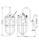 Bathroom wall lamps - Quintiesse Urban Restoration wall lamp - 1 light source IP44 Elstead Lighting QN-URBANREST1 - product 10