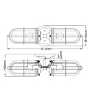 Bathroom wall lamps - Quintiesse Urban Restoration wall lamp - 2 light sources IP44 Elstead Lighting QN-URBANREST2 - product 7