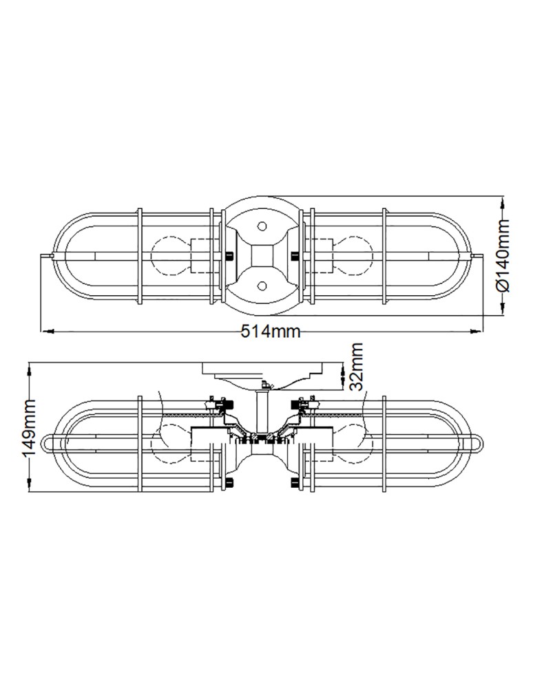 Bathroom wall lamps - Quintiesse Urban Restoration wall lamp - 2 light sources IP44 Elstead Lighting QN-URBANREST2 - product kolory-swiatla.pl 7