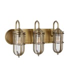 Bathroom wall lamps - Quintiesse Urban Restoration wall lamp - 3 light sources IP44 Elstead Lighting QN-URBANREST3 - product 1