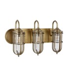 Bathroom wall lamps - Quintiesse Urban Restoration wall lamp - 3 light sources IP44 Elstead Lighting QN-URBANREST3 - product 2