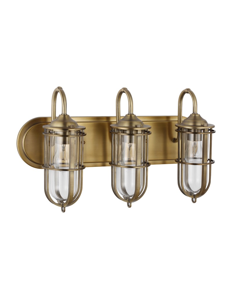 Bathroom wall lamps - Quintiesse Urban Restoration wall lamp - 3 light sources IP44 Elstead Lighting QN-URBANREST3 - product kolory-swiatla.pl 2