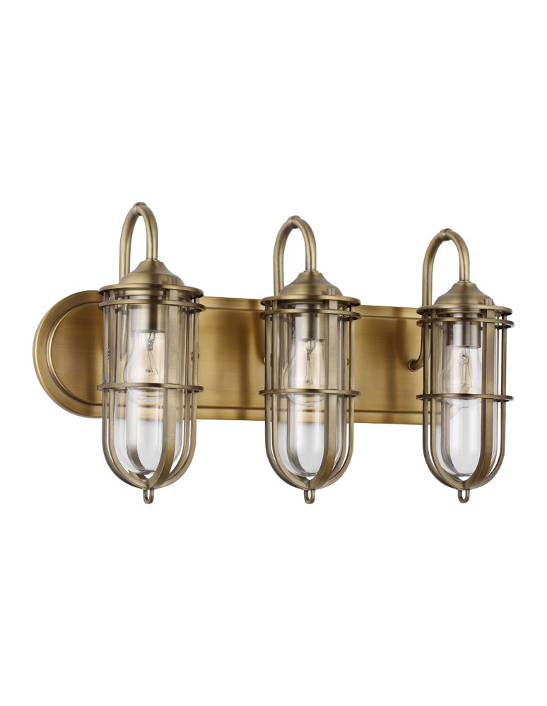 Bathroom wall lamps - Quintiesse Urban Restoration wall lamp - 3 light sources IP44 Elstead Lighting QN-URBANREST3 - product kolory-swiatla.pl 5
