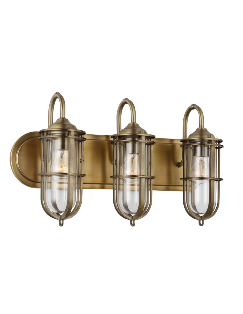 Bathroom wall lamps - Quintiesse Urban Restoration wall lamp - 3 light sources IP44 Elstead Lighting QN-URBANREST3 - product kolory-swiatla.pl 6