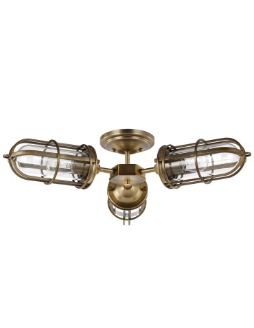 Quintiesse Urban Restoration semi-plaf - 3 light sources IP44 Elstead Lighting QN-URBANREST-3SF - product 2