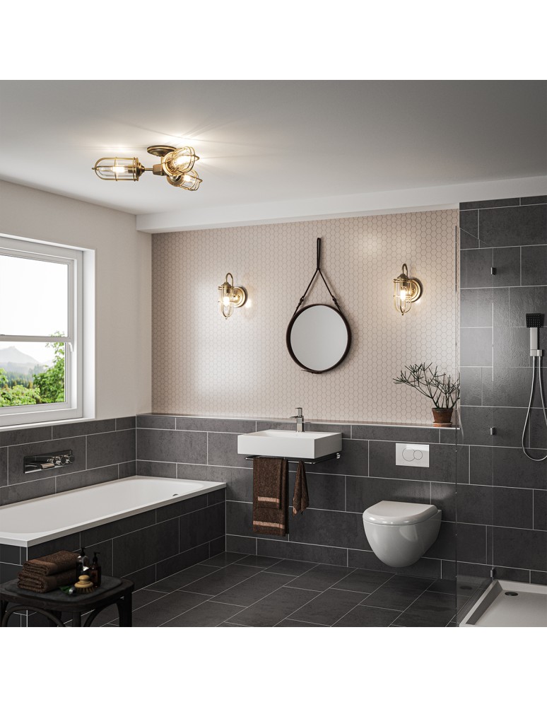 Loft ceiling lamps - industrial - Quintiesse Urban Restoration semi-plaf - 3 light sources IP44 Elstead Lighting QN-URBANREST-3SF - product kolory-swiatla.pl 5