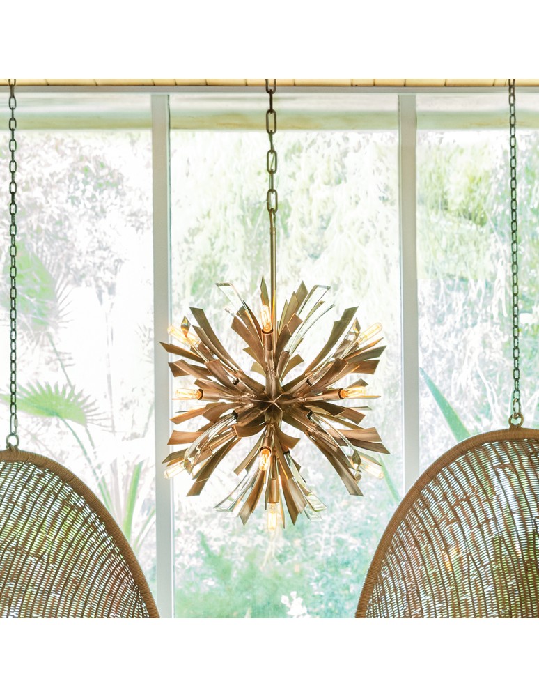 Quintiesse Mała lampa wisząca Vida - 13 źródeł światła Elstead Lighting QN-VIDA-13P-S