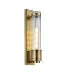 Bathroom wall lamps - Quintiesse Wellington wall lamp - 1 light source - Aged brass IP44 Elstead Lighting QN-WELLINGTON1-AB - product 1
