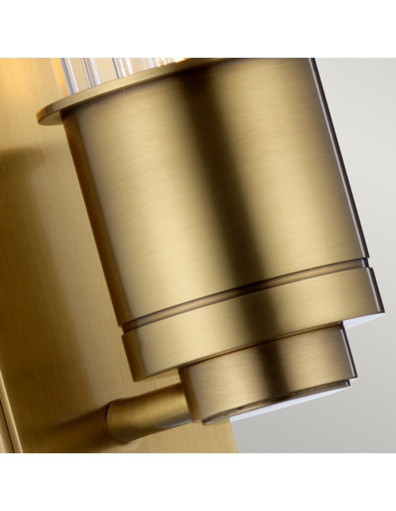 Bathroom wall lamps - Quintiesse Wellington wall lamp - 1 light source - Aged brass IP44 Elstead Lighting QN-WELLINGTON1-AB - product kolory-swiatla.pl 4