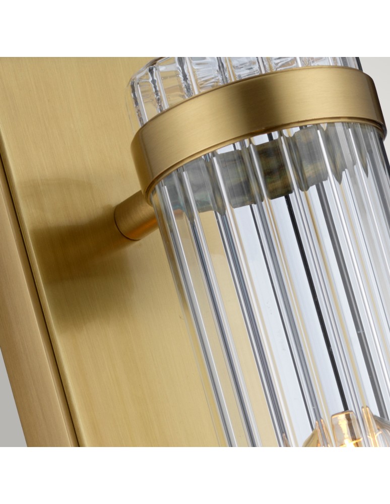 Bathroom wall lamps - Quintiesse Wellington wall lamp - 1 light source - Aged brass IP44 Elstead Lighting QN-WELLINGTON1-AB - product kolory-swiatla.pl 5