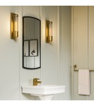 Bathroom wall lamps - Quintiesse Wellington wall lamp - 1 light source - Aged brass IP44 Elstead Lighting QN-WELLINGTON1-AB - product 7