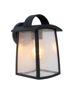 Lutec KELSEY Wall lamp 1xE27 Black matte 5273601012