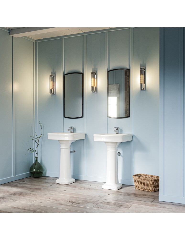 Bathroom wall lamps - Quintiesse Wellington wall lamp - 2 light sources - Polished chrome IP44 Elstead Lighting QN-WELLINGTON1-PC - product kolory-swiatla.pl 6