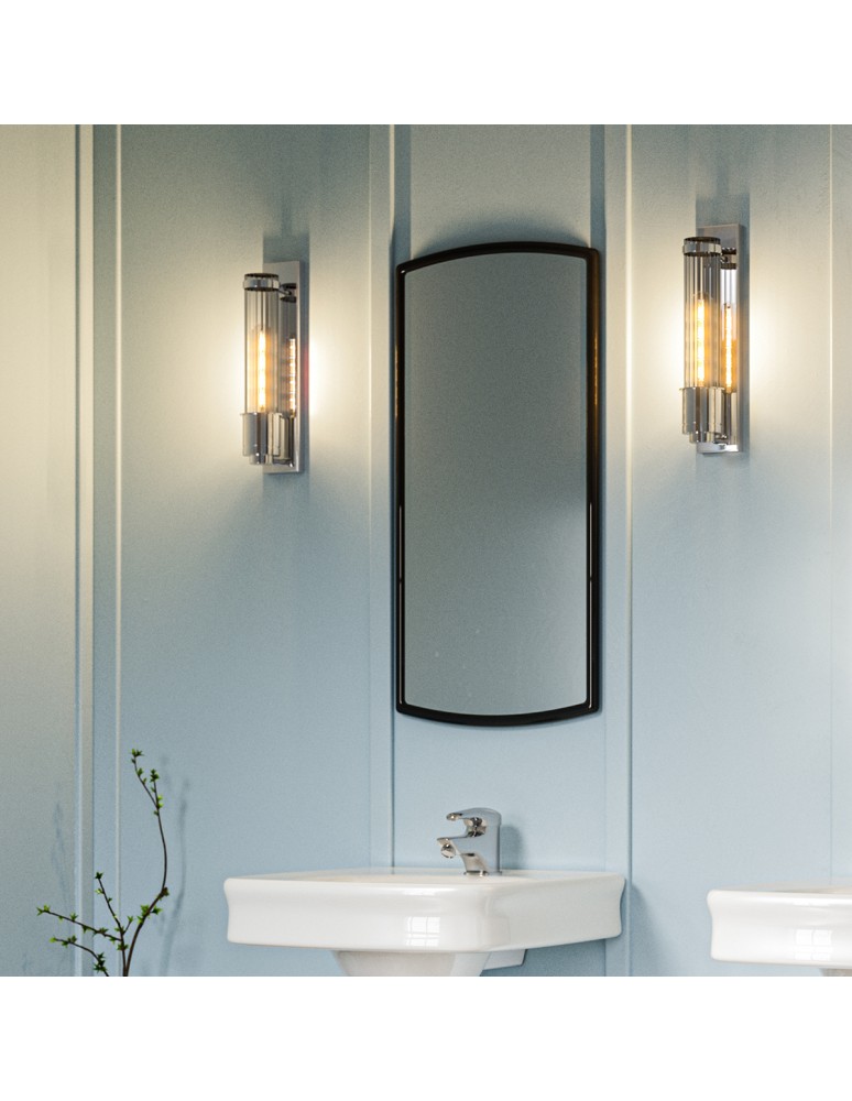 Bathroom wall lamps - Quintiesse Wellington wall lamp - 2 light sources - Polished chrome IP44 Elstead Lighting QN-WELLINGTON1-PC - product kolory-swiatla.pl 7