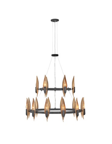 Quintiesse Willow chandelier - 18 light sources Elstead Lighting QN-WILLOW18-CBK