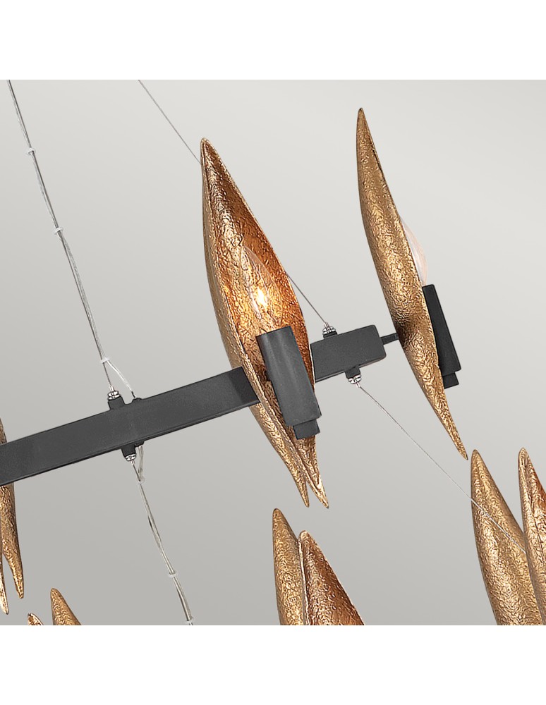 Chandeliers - Quintiesse Willow chandelier - 18 light sources Elstead Lighting QN-WILLOW18-CBK - product kolory-swiatla.pl 3
