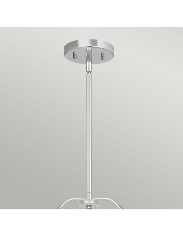 Quintiesse Wimberley pendant lamp - 3 light sources - Polished chrome Elstead Lighting QN-WIMBERLEY-P-PC - product 2
