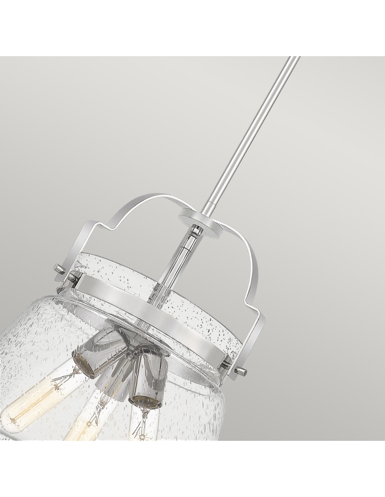 Pendant lamps - Quintiesse Wimberley pendant lamp - 3 light sources - Polished chrome Elstead Lighting QN-WIMBERLEY-P-PC - product kolory-swiatla.pl 3