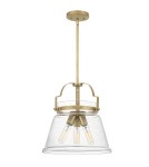 Pendant lamps - Quintiesse Wimberley pendant lamp - 3 light sources - Aged brass Elstead Lighting QN-WIMBERLEY-P-WS - product 1