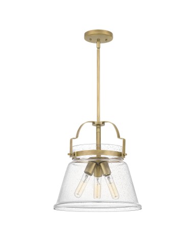 Quintiesse Wimberley pendant lamp - 3 light sources - Aged brass Elstead Lighting QN-WIMBERLEY-P-WS