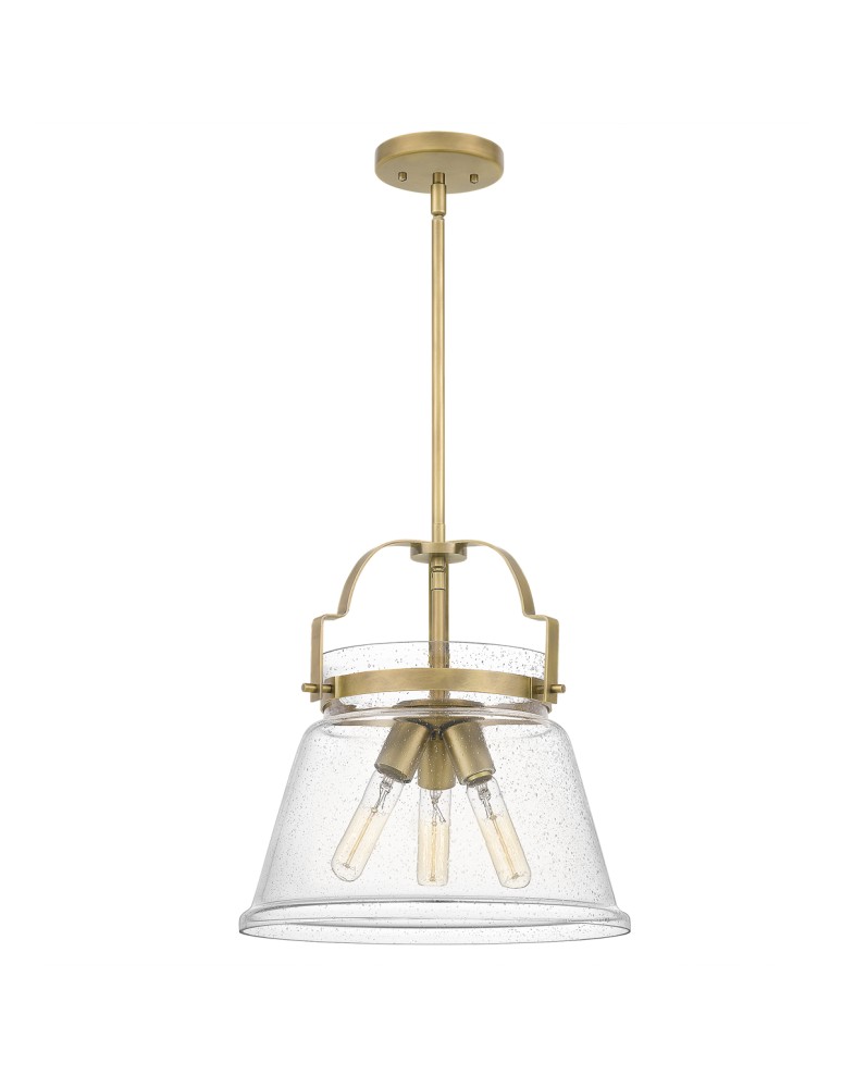 Pendant lamps - Quintiesse Wimberley pendant lamp - 3 light sources - Aged brass Elstead Lighting QN-WIMBERLEY-P-WS - product kolory-swiatla.pl 1