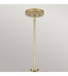 Pendant lamps - Quintiesse Wimberley pendant lamp - 3 light sources - Aged brass Elstead Lighting QN-WIMBERLEY-P-WS - product 2