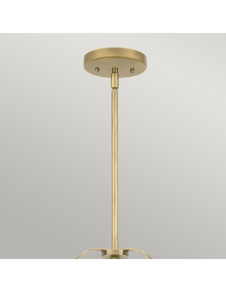 Pendant lamps - Quintiesse Wimberley pendant lamp - 3 light sources - Aged brass Elstead Lighting QN-WIMBERLEY-P-WS - product kolory-swiatla.pl 2