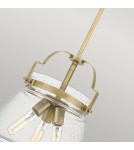 Pendant lamps - Quintiesse Wimberley pendant lamp - 3 light sources - Aged brass Elstead Lighting QN-WIMBERLEY-P-WS - product 3