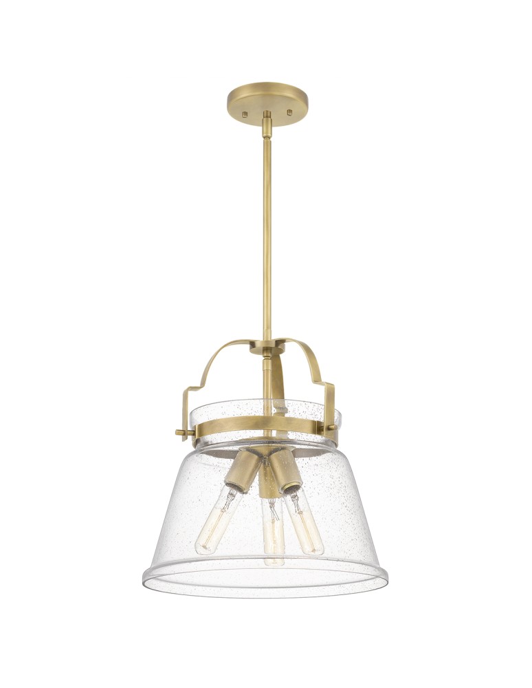 Pendant lamps - Quintiesse Wimberley pendant lamp - 3 light sources - Aged brass Elstead Lighting QN-WIMBERLEY-P-WS - product kolory-swiatla.pl 5
