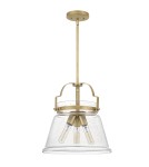 Pendant lamps - Quintiesse Wimberley pendant lamp - 3 light sources - Aged brass Elstead Lighting QN-WIMBERLEY-P-WS - product 7
