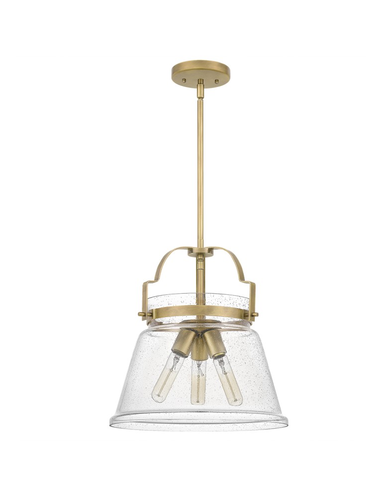 Quintiesse Lampa wisząca Wimberley - 3 źródła światła - Postarzany mosiądz Elstead Lighting QN-WIMBERLEY-P-WS