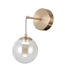 Wall lamps spheres - ITALUX Velada wall lamp 1xLED 5W 3000K Gold WL-34381-1-HBR - product 1