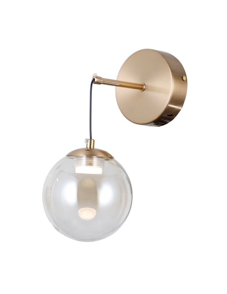 Wall lamps spheres - ITALUX Velada wall lamp 1xLED 5W 3000K Gold WL-34381-1-HBR - product kolory-swiatla.pl 1