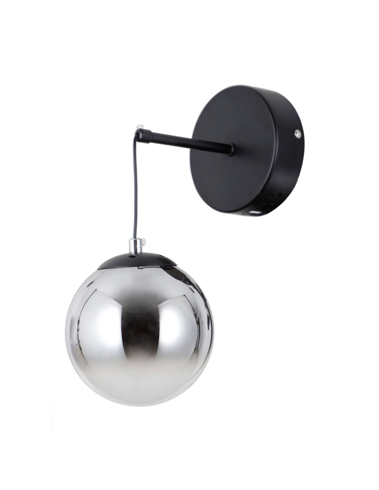 Wall lamps spheres - ITALUX Velada wall lamp 1xLED 5W 3000K mat black WL-34381-1-BK - product kolory-swiatla.pl 2