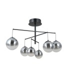 Pendant lamps spheres - ITALUX Velada Pendant 6xLED 30W 3000K Black mat PND-34381-6-BK - product 1