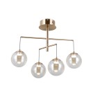Pendant lamps spheres - ITALUX Velada Pendant 4xLED 20W 3000K Gold PND-34381-4-HBR - product 1