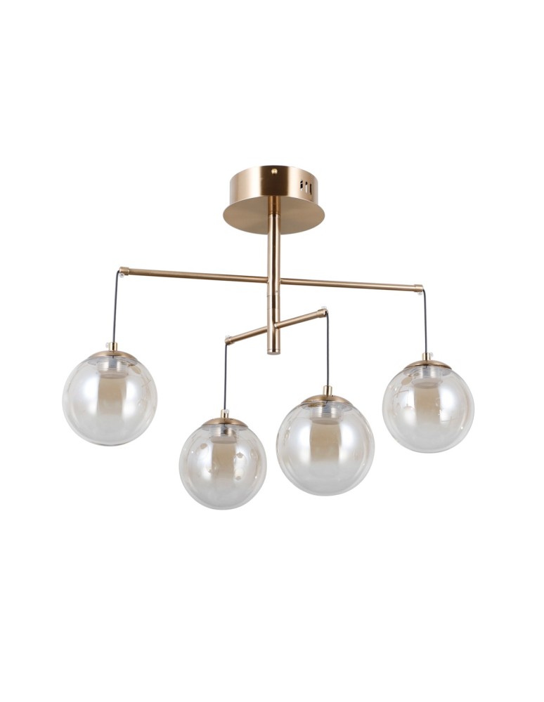 Pendant lamps spheres - ITALUX Velada Pendant 4xLED 20W 3000K Gold PND-34381-4-HBR - product kolory-swiatla.pl 2