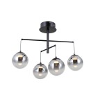 Pendant lamps spheres - ITALUX Velada Pendant 4xLED 20W 3000K Black mat PND-34381-4-BK - product 4