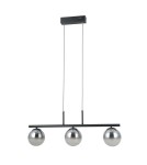 Pendant lamps spheres - ITALUX Velada Pendant 3xLED 15W 3000K Black mat PND-34381-3-BK - product 4