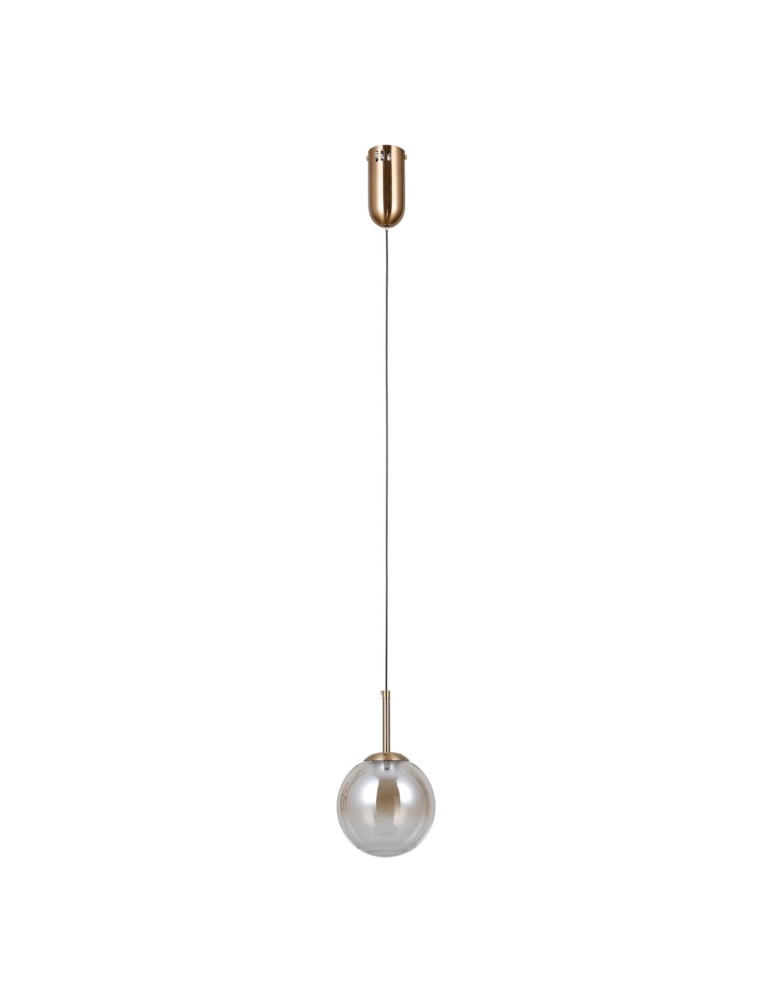 Single pendant lamps - ITALUX Velada Pendant 1xLED 5W 3000K Gold PND-34381-1-HBR - product kolory-swiatla.pl 3