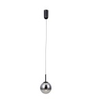 Single pendant lamps - ITALUX Velada Pendant 1xLED 5W 3000K Black mat PND-34381-1-BK - product 1