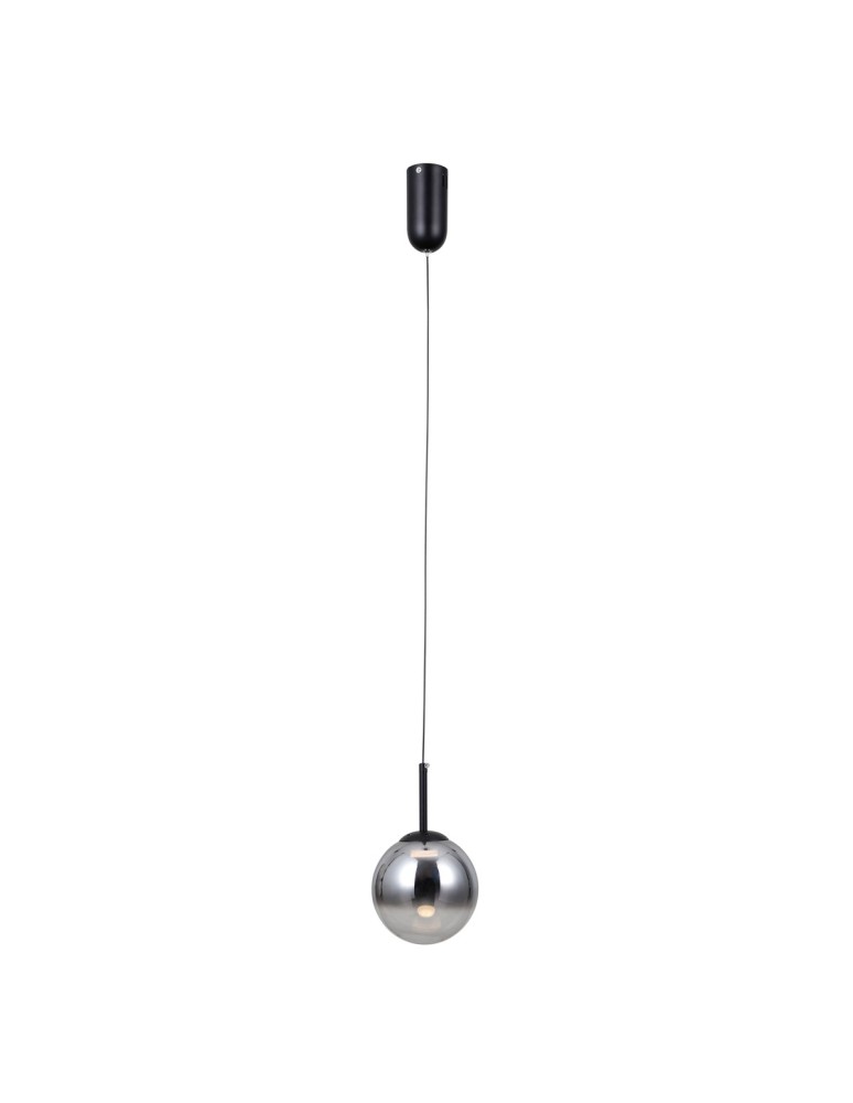 Single pendant lamps - ITALUX Velada Pendant 1xLED 5W 3000K Black mat PND-34381-1-BK - product kolory-swiatla.pl 1